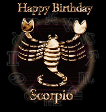 Happy Birthday Scorpio!
